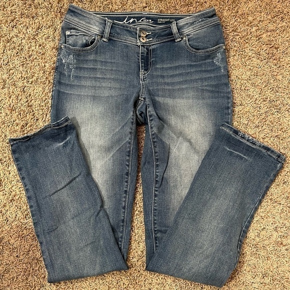 INC International Concepts Straight Leg/Curvy Fit Jeans Sz 2 - Picture 1 of 6